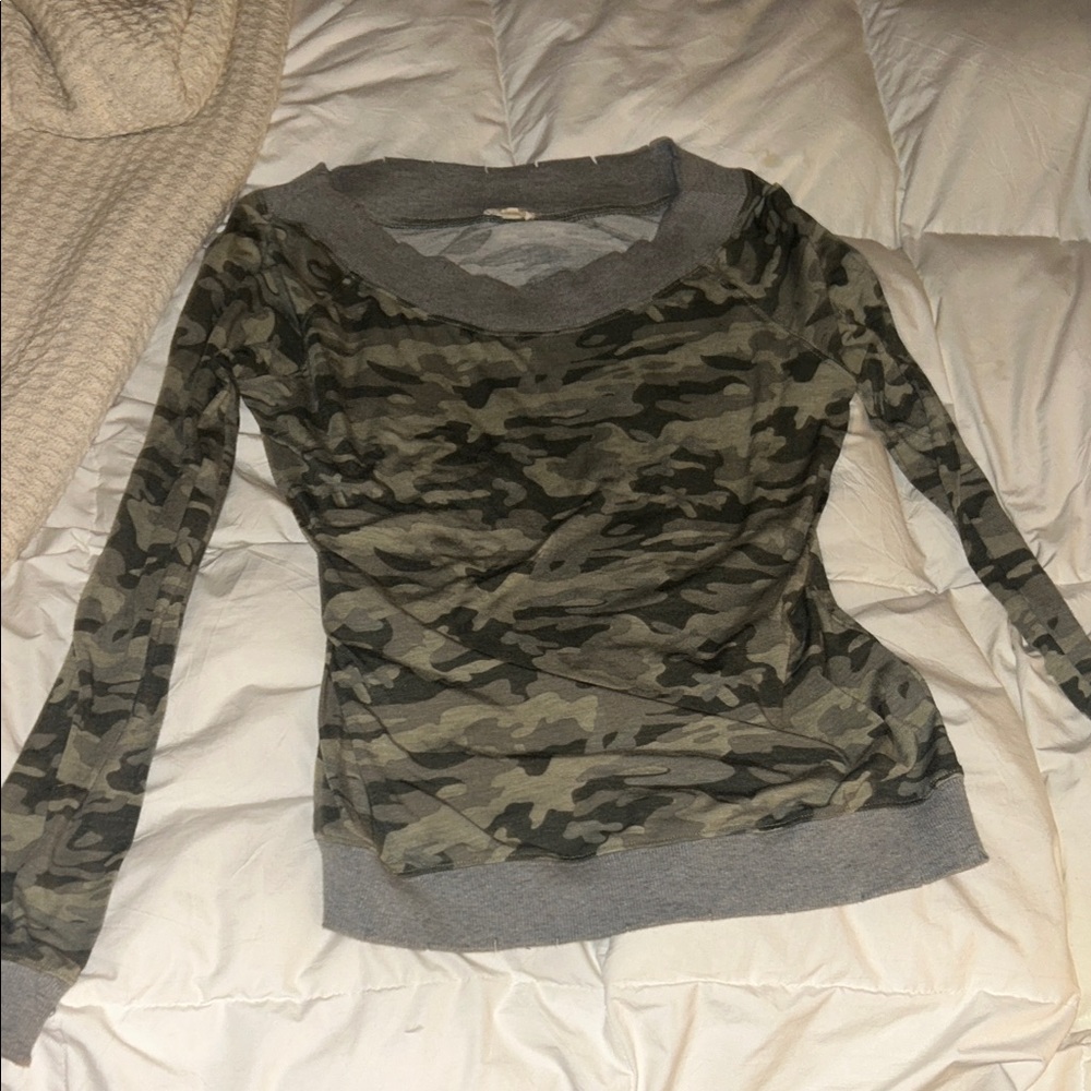 Camo Print Women's Top